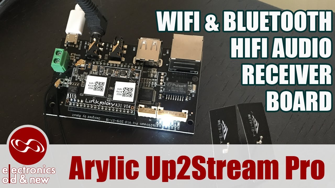 Arylic Up2stream Pro. WiFi & Bluetooth HiFi Audio Receiver Board testing.