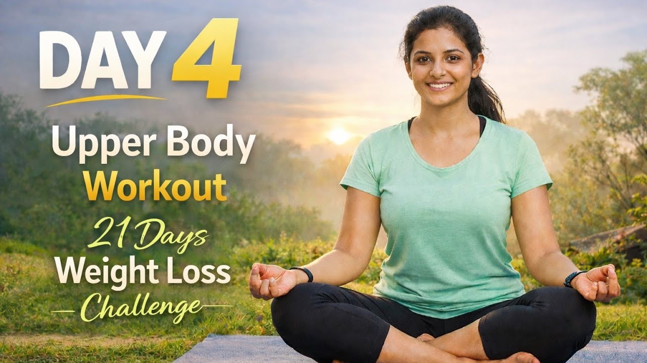 DAY 4 | Upper Body Strength & Toning | Beginner Friendly | With Haritha