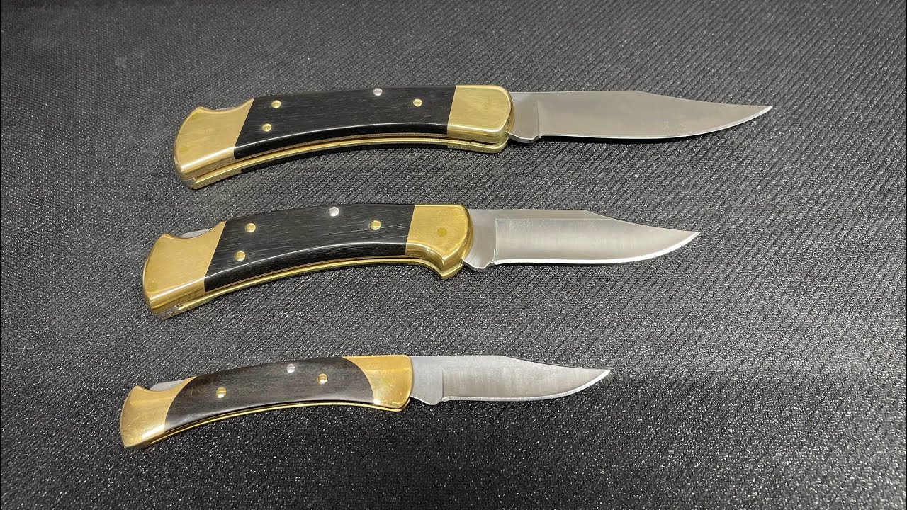 Buck knives 110, 112 and 55 size comparison #buckknives #edc