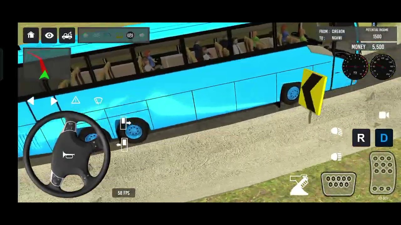 Euro Bus Driving Game PublicTransportation 2024 Indonesia BusSimulator Android Gameplay #86