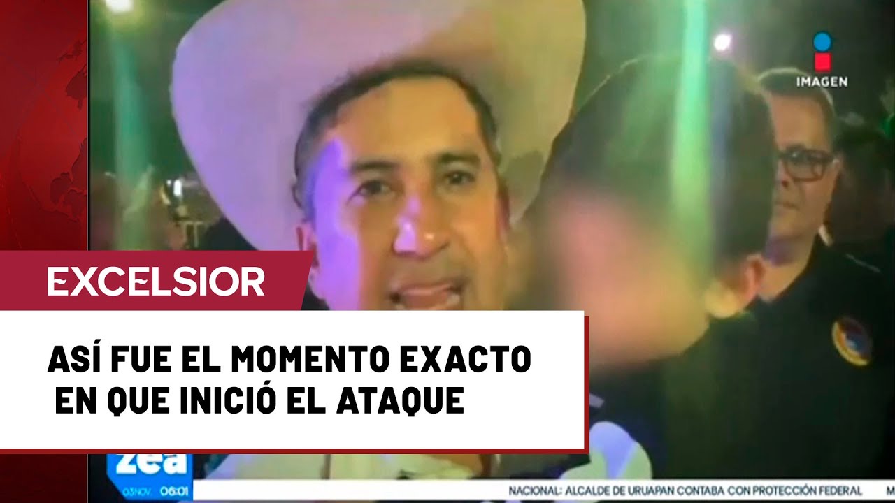 Así fue el ataque al alcalde Carlos Manzo en evento de Día de Muertos