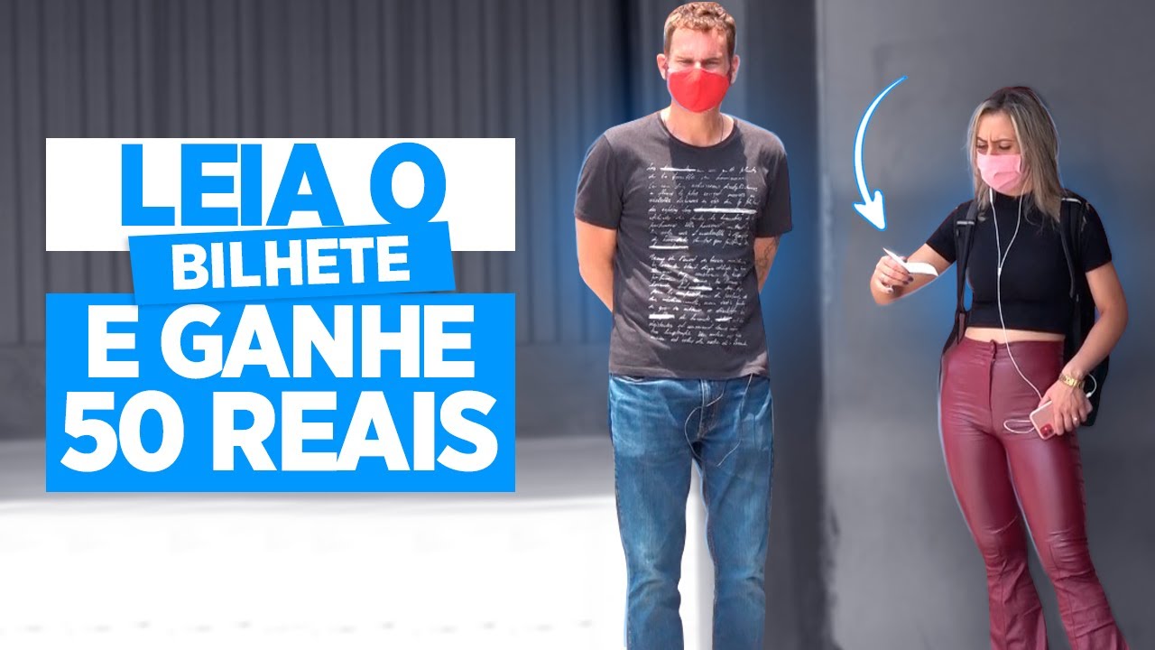 Leia o bilhete e GANHE 50 REAIS - Pegadinha