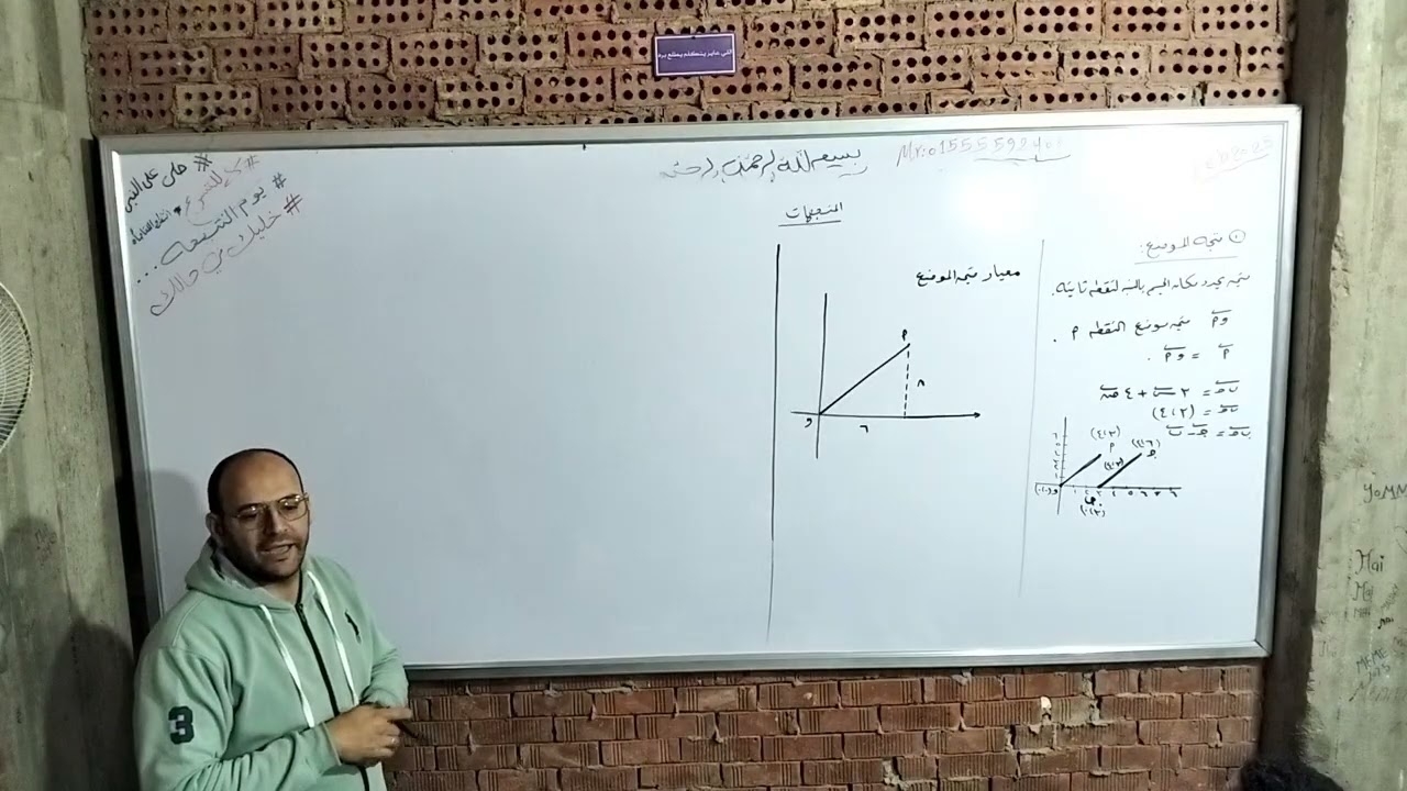 المتجهات هندسه  للصف الأول الثانوى الترم الثاني الجزء الأول . 