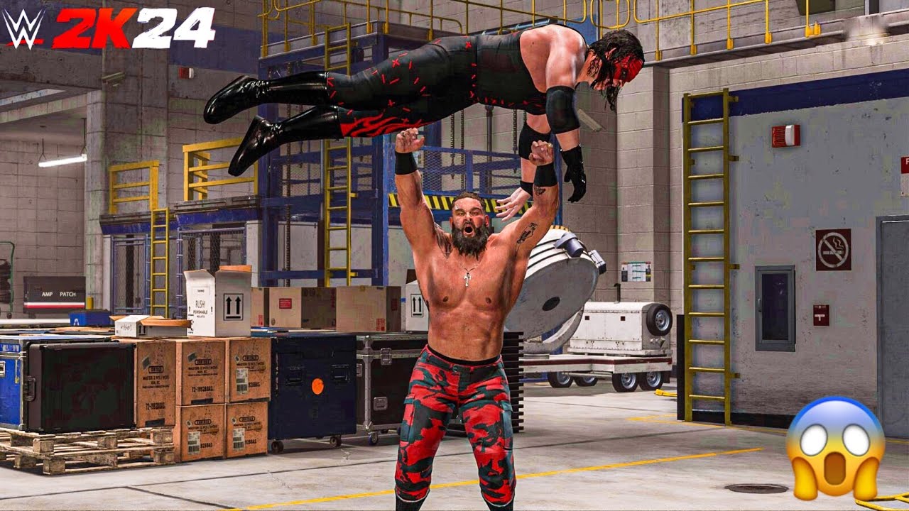 Braun Strowman vs. Kane | WWE 2K24 | Gameplay | XBOX Series S | Backstage Brawl