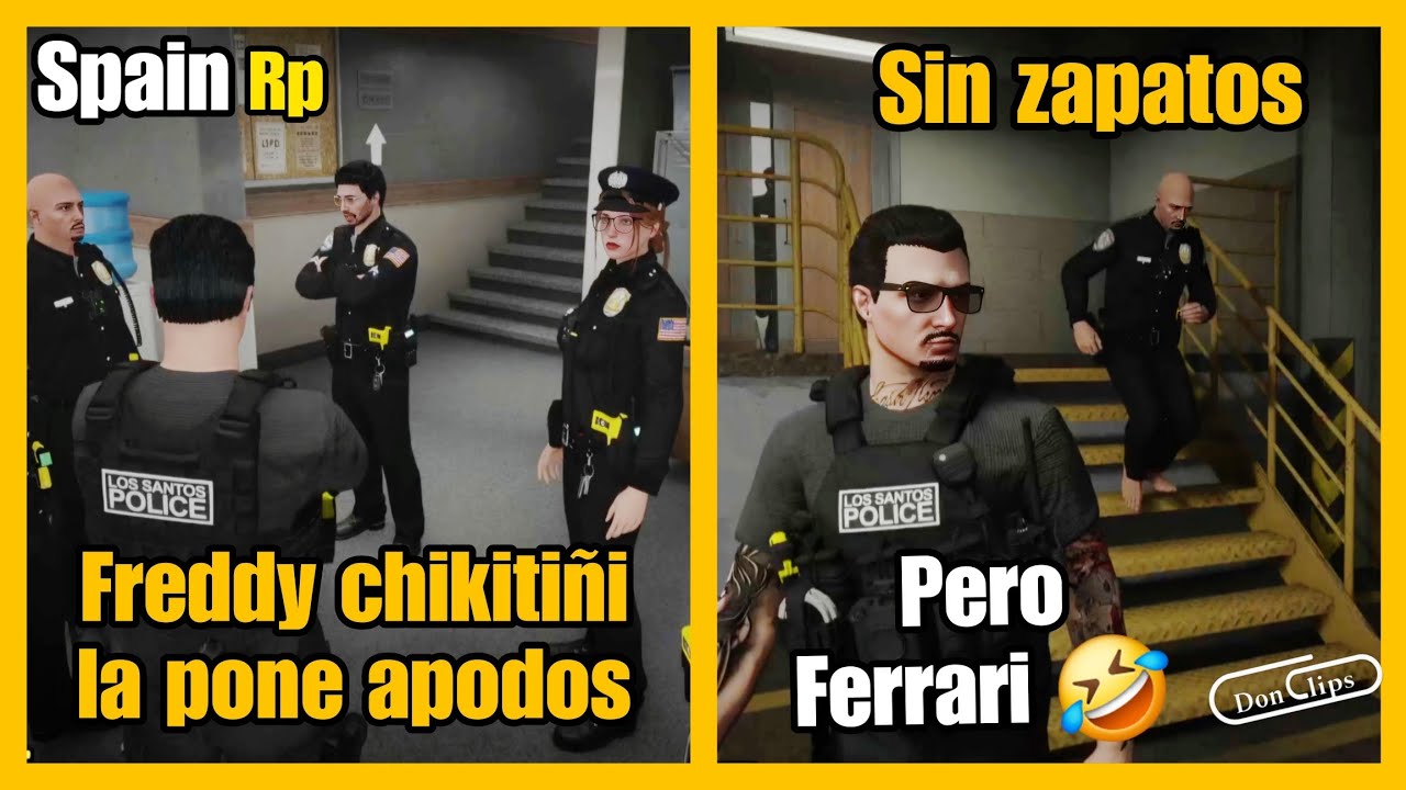FREDDY la CHIKITIÑI pone APODOS, FREDDY lo DEJA SIN ZAPATOS 🤣 LO DE FERRARI XD SpainRp