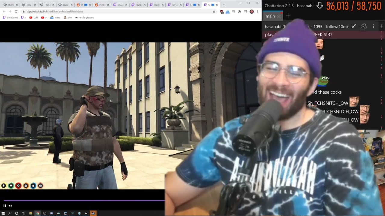 HasanAbi reacts to GTA RP Clips (MOONMOON, xQc, Sodapoppin)