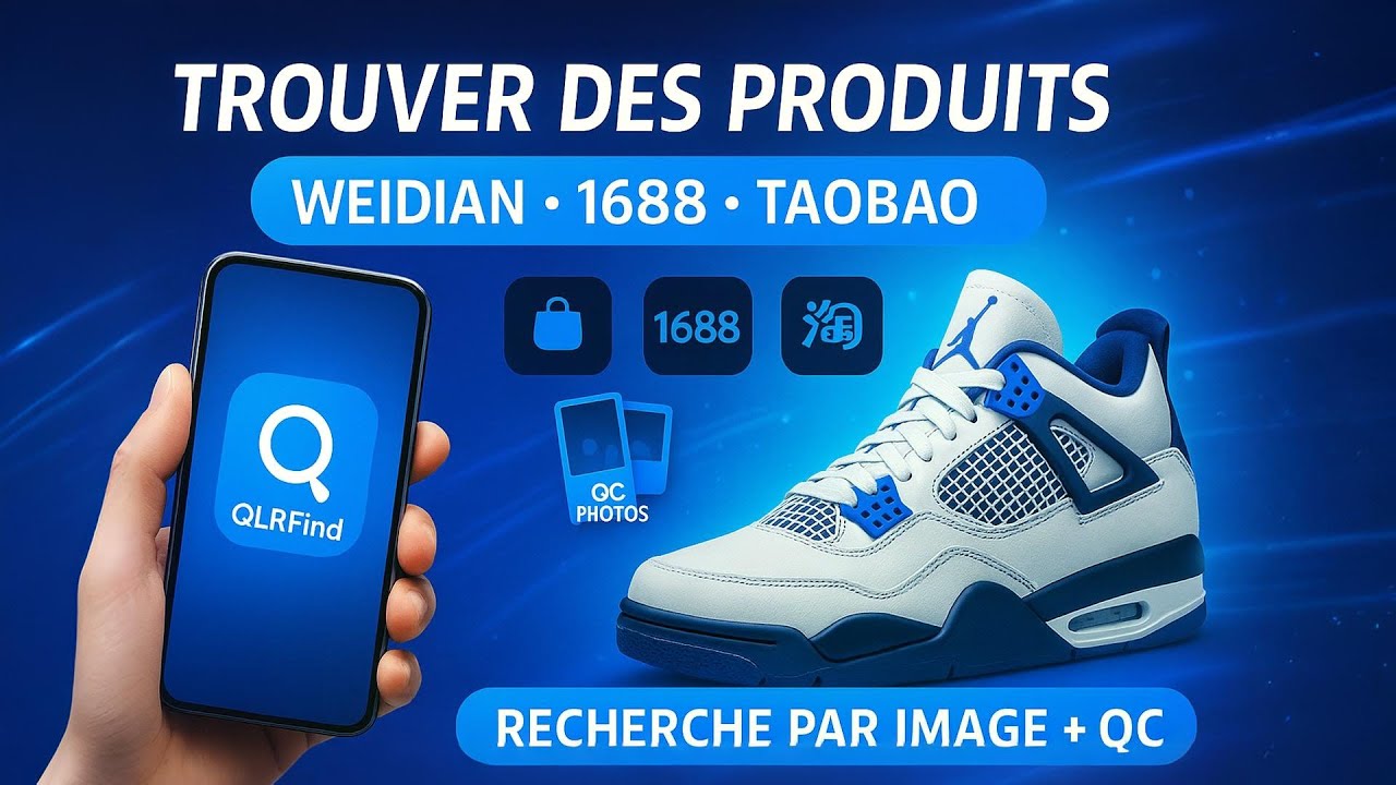 Comment Trouver des Produits et QCPhotos sur Yupoo, Weidian, 1688 avec QLRFind.me