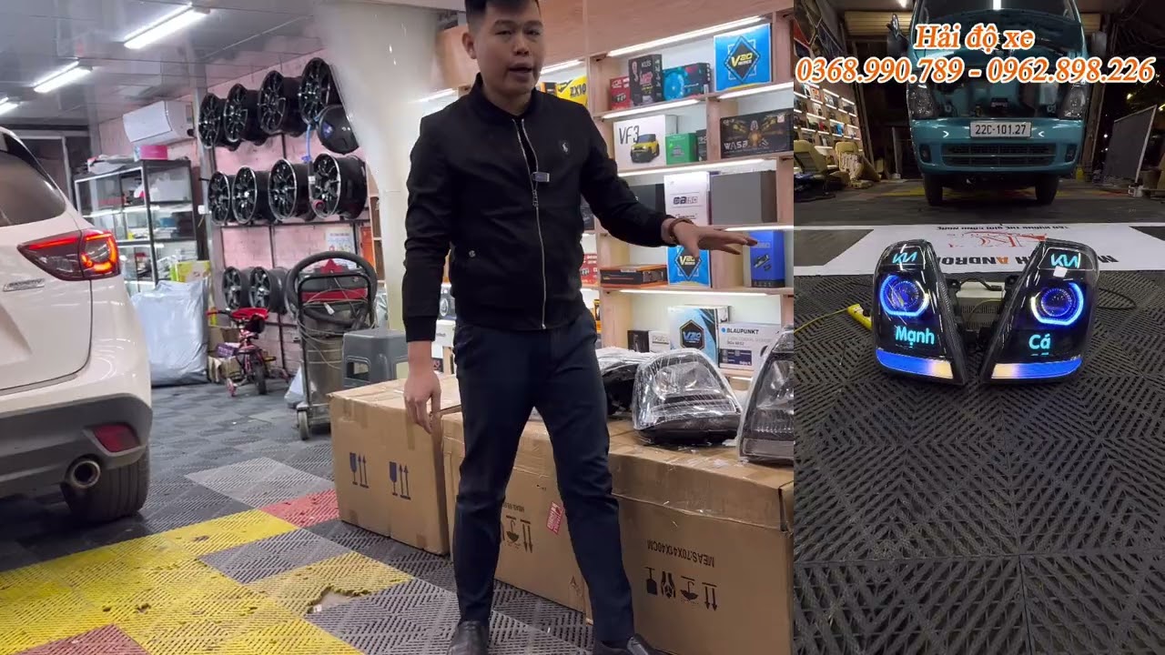 🚛 Đèn Pha 2 Tầng Siêu Sáng Cho Xe Tải K200 K250 | Lắp Vào Là Khác Ngay