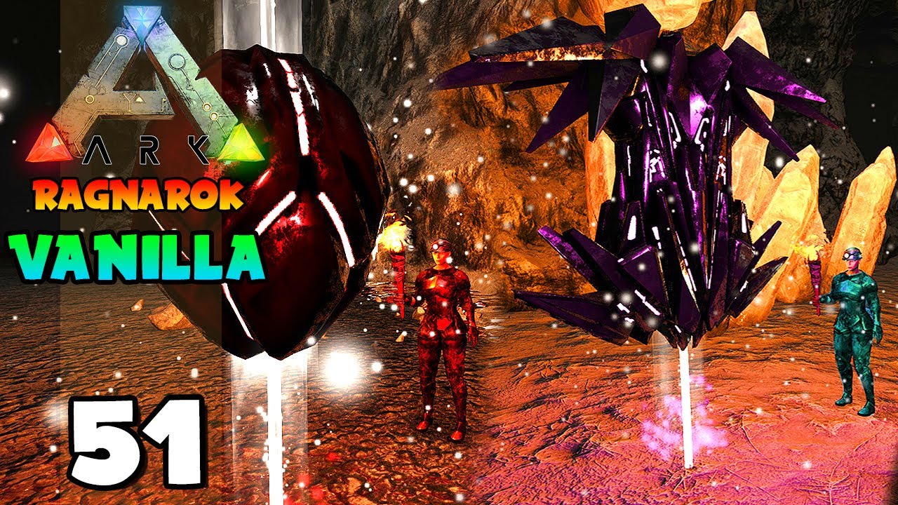 MUITO ESCURO!!! DOIS ARTEFATOS NA MESMA CAVERNA DO ASTUTU E DO IMUNE !!! ARK: RAGNAROK (VANILLA) 51