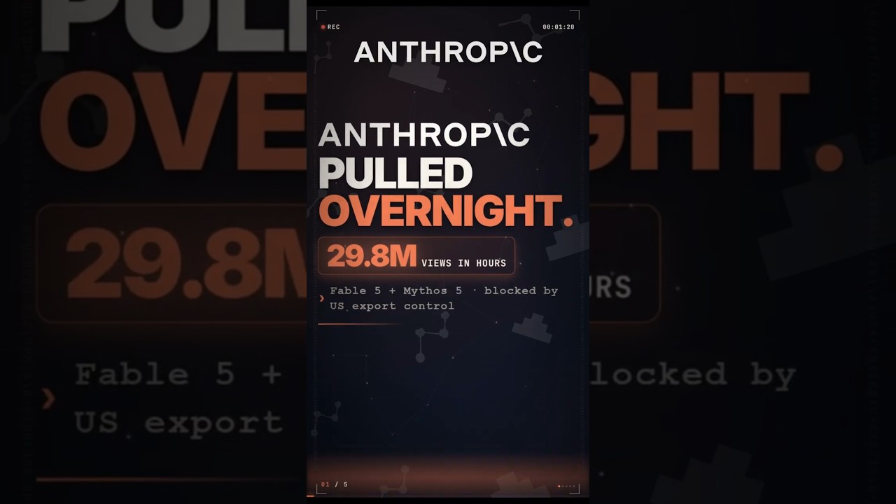 Anthropic Just Blocked Its Best AI #ai #anthropic