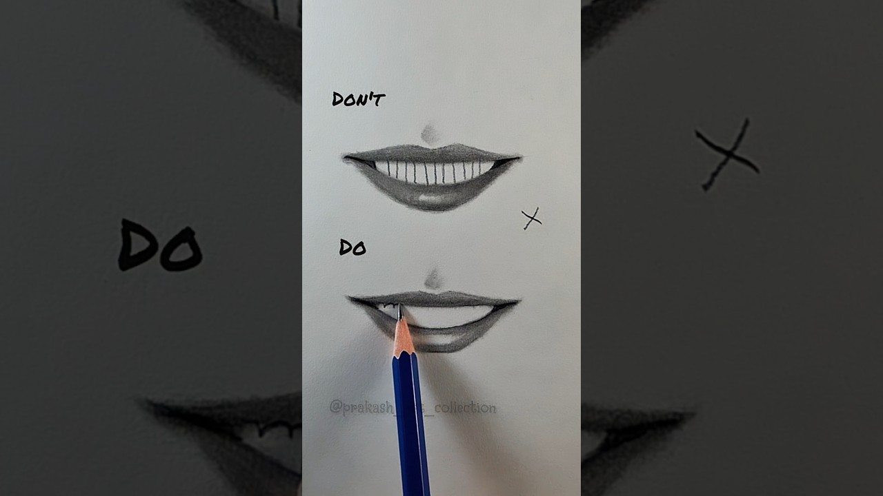 How to draw teeth 🦷😬 ✍️  #art #artist #cartoon #drawing #satisfying #paint #anime #shorts