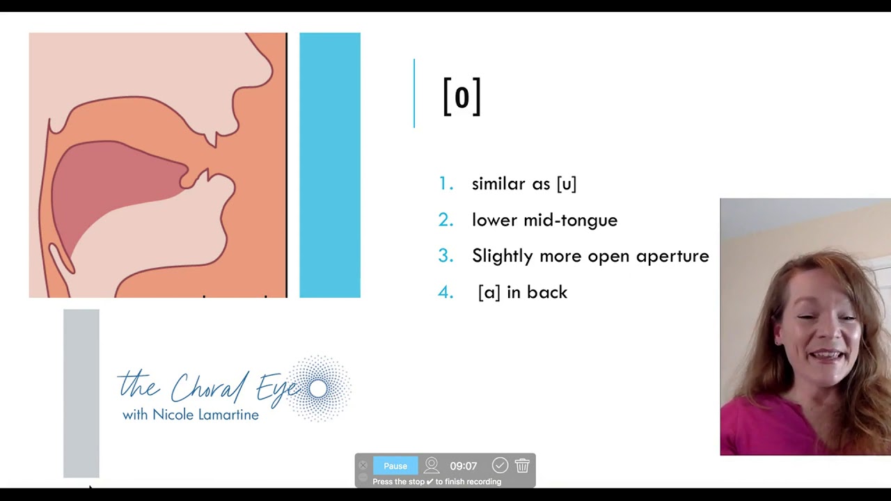 Creating Beautiful Vowels:  The Choral Eye with Nicole Lamartine