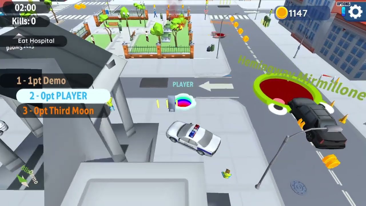 Hole.io (PS4) - 500 Pts Speedrun - City - 0:55 (World Record)