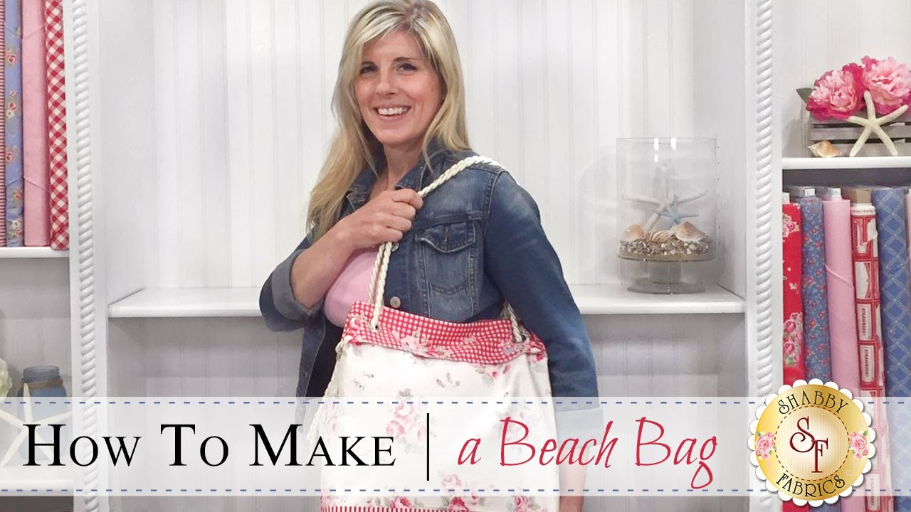 How to Make a Reversible Beach Bag | a Shabby Fabrics Sewing Tutorial