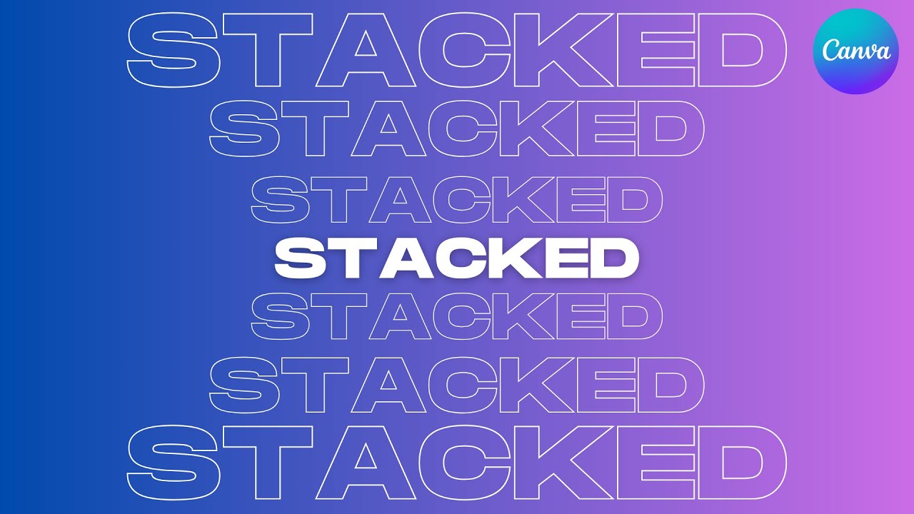 Stacked Repeated Text Animation &ndash; Canva Tutorial