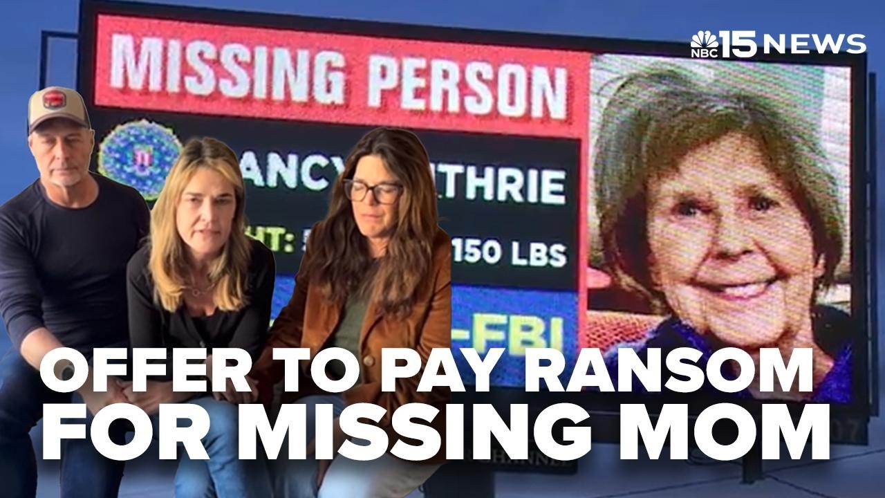 Guthrie's children tell possible captors 'we will pay'