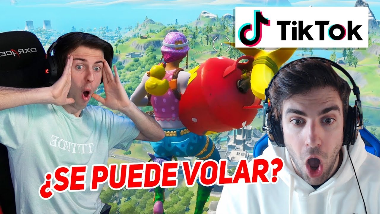 *PROBANDO los TIKTOKS más VIRALES DE FORTNITE* ¿SE PUEDE VOLAR?