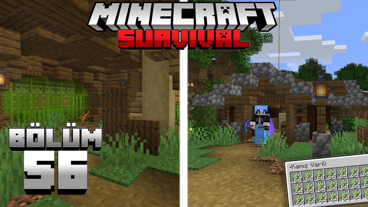 ŞEKER KAMIŞI AMBARI !! [sınırsız kamış farmı]┇Minecraft Survival ▹Bölüm 56