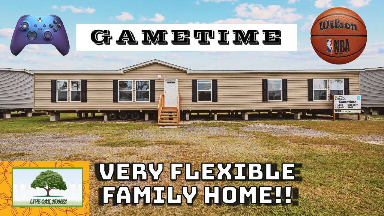 GAMETIME ОТ LIVE OAK HOMES - ОЧЕНЬ ГИБКИЙ СЕМЕЙНЫЙ ДОМ, ПОЛНЫЙ ТУР ПО #manufacturedhome | DMHC |