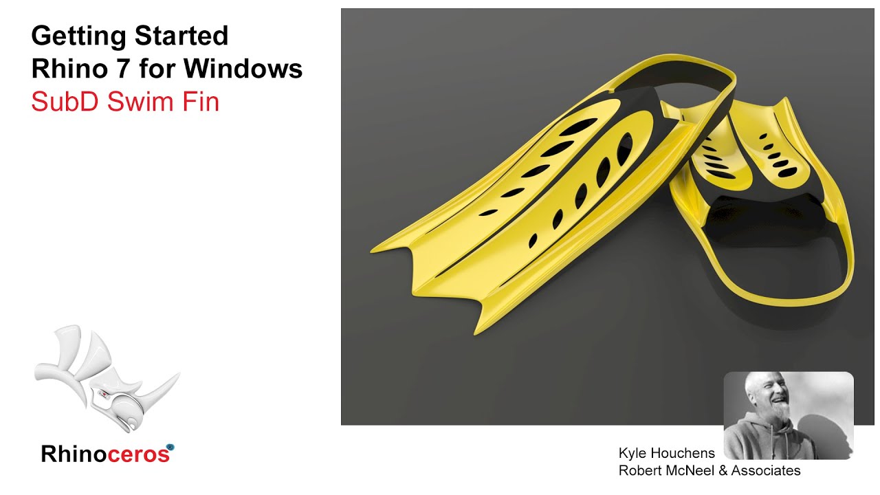 Getting Started with Rhino 7 for Windows - Build a Swim Fin with SubD