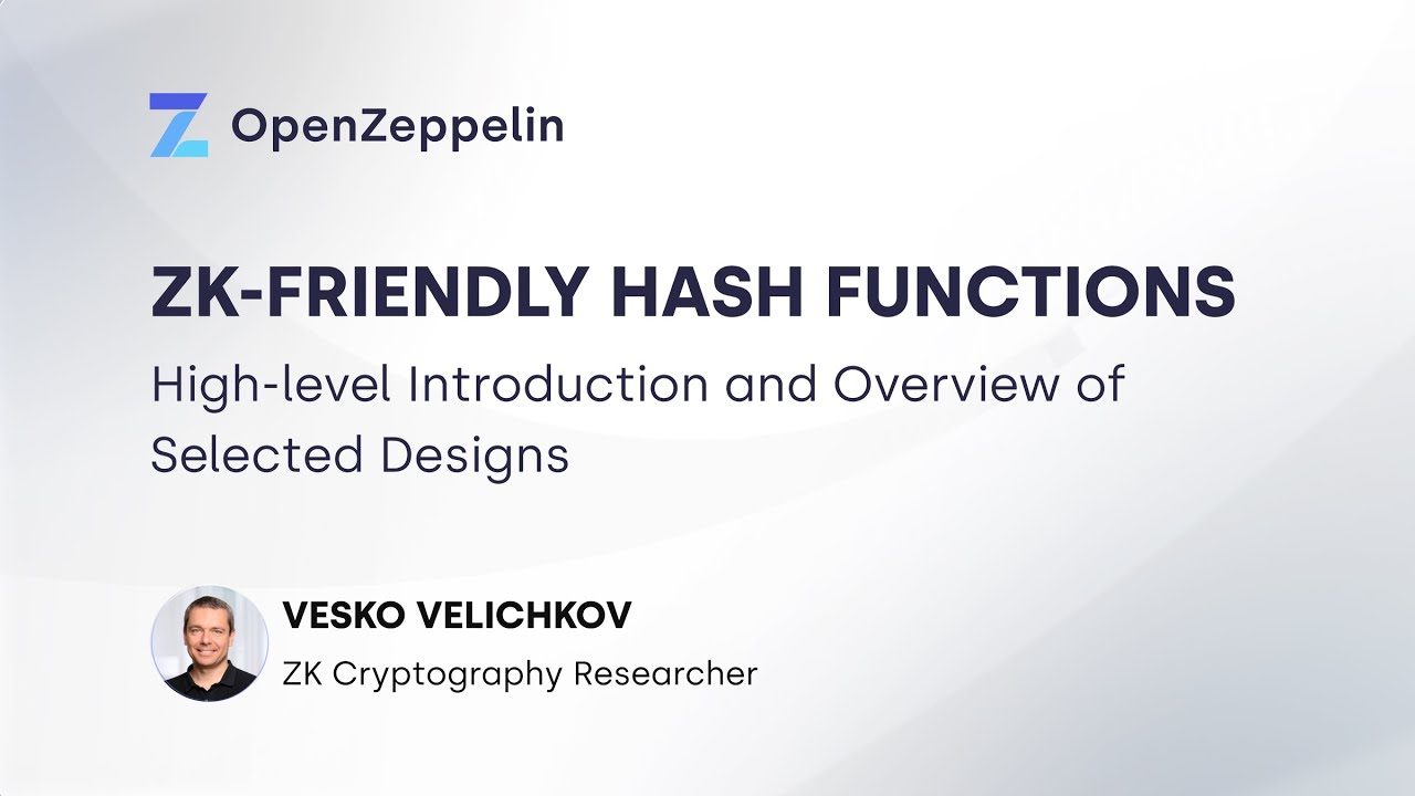 Part 1: ZK-friendly Hash Functions: High-level Introduction and Overview of Selected Designs
