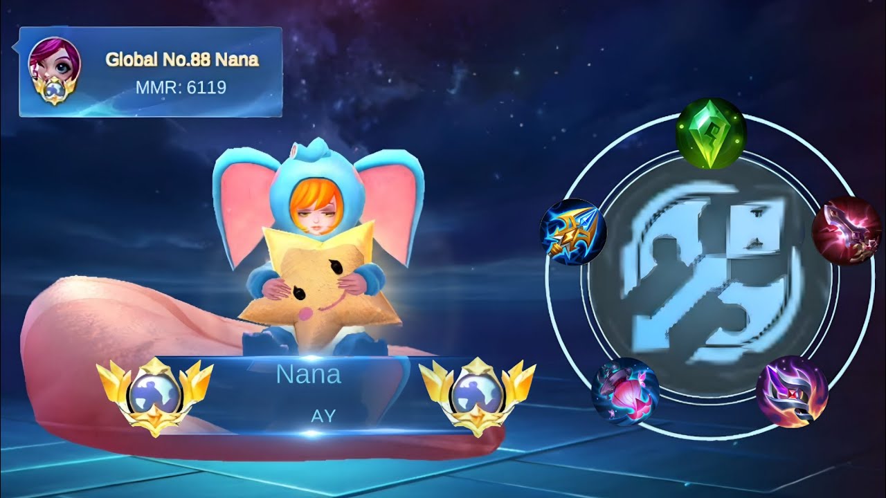 TOP GLOBAL NANA BEST BUILD & EMBLEM 2026🔥 (must try!)