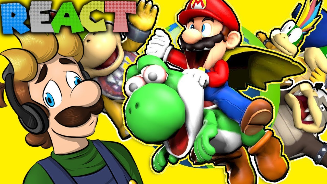 LUIGIKID REACTS TO: STUPID MARIO WORLD by SMG4
