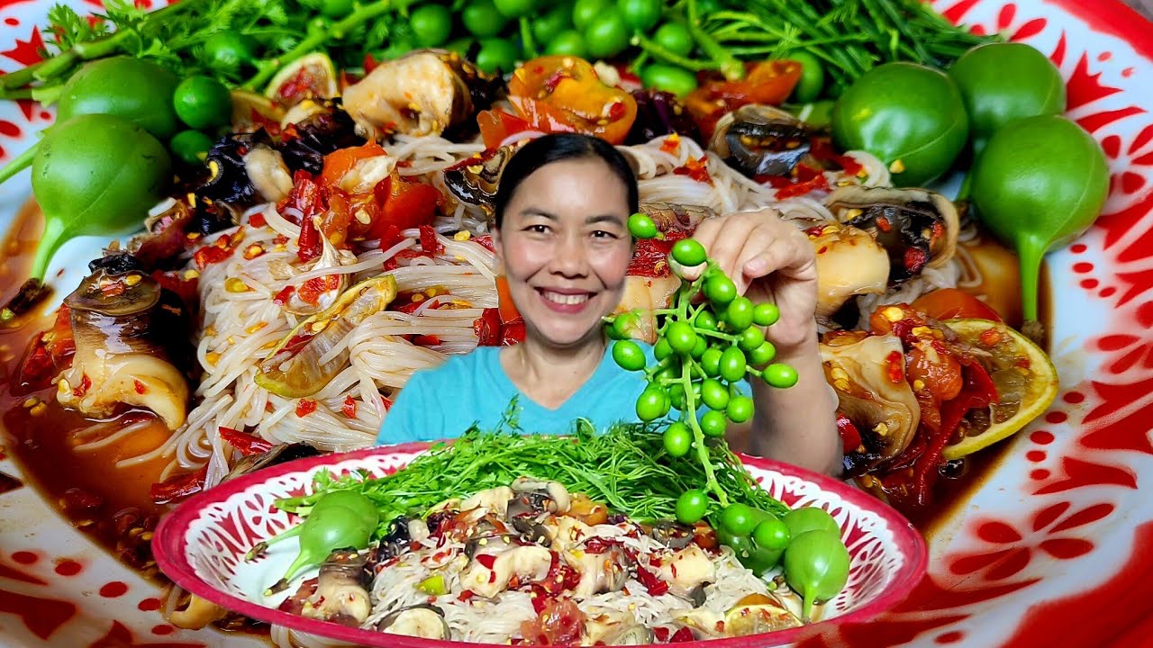 ตำซั่วหอยเชอรี่ปูนาดอง เมนูเส้นๆกินยามไดกะบ่เบื่อจ้า 19-03-69