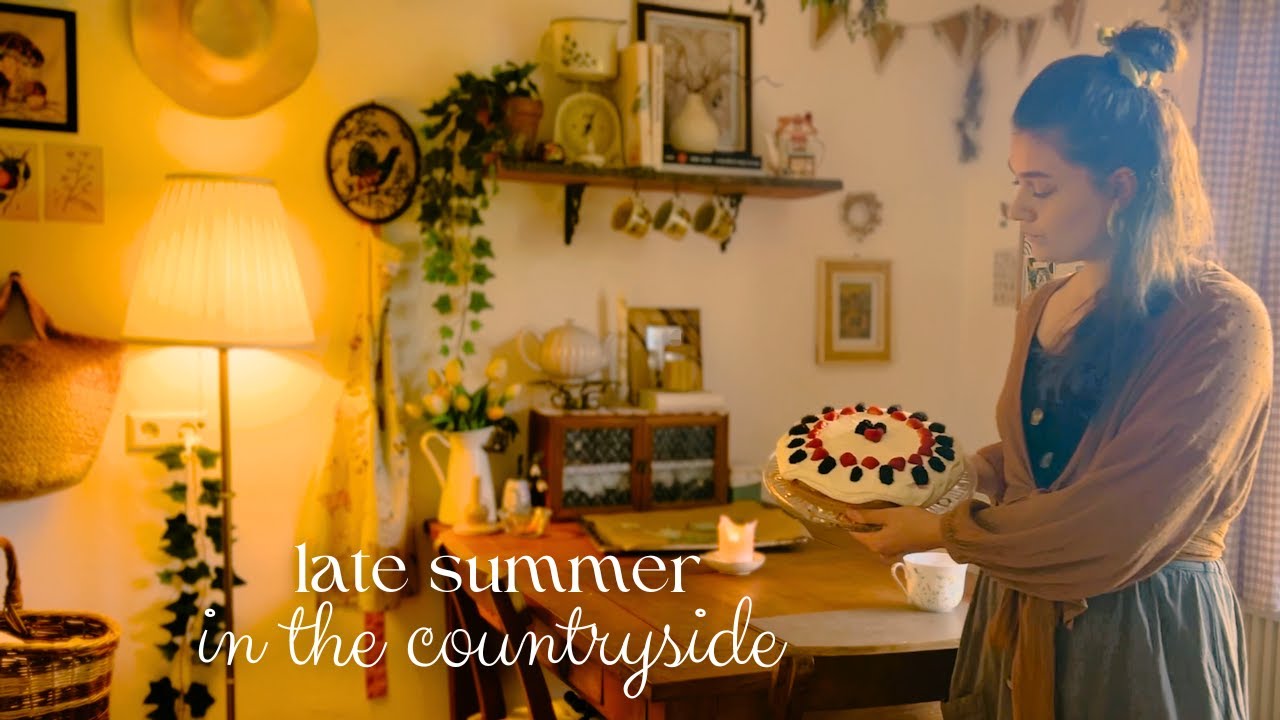 Late summer in the countryside | slow living, harvest, cosy baking, cottagecore kitchen