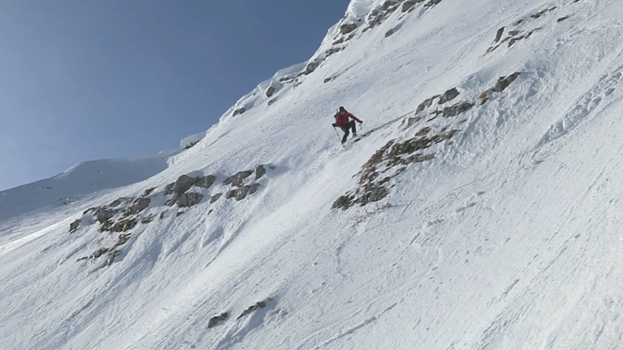 Toter Mann Extrem 700 Höhenmeter Abfahrt durch die Südflanke
