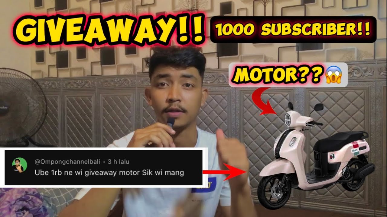 GIVEAWAY‼️ Sepesial 1000 Subscriber!! Syaratnya tonton sampai selesai ya ‼️#giveaway #1000subscriber