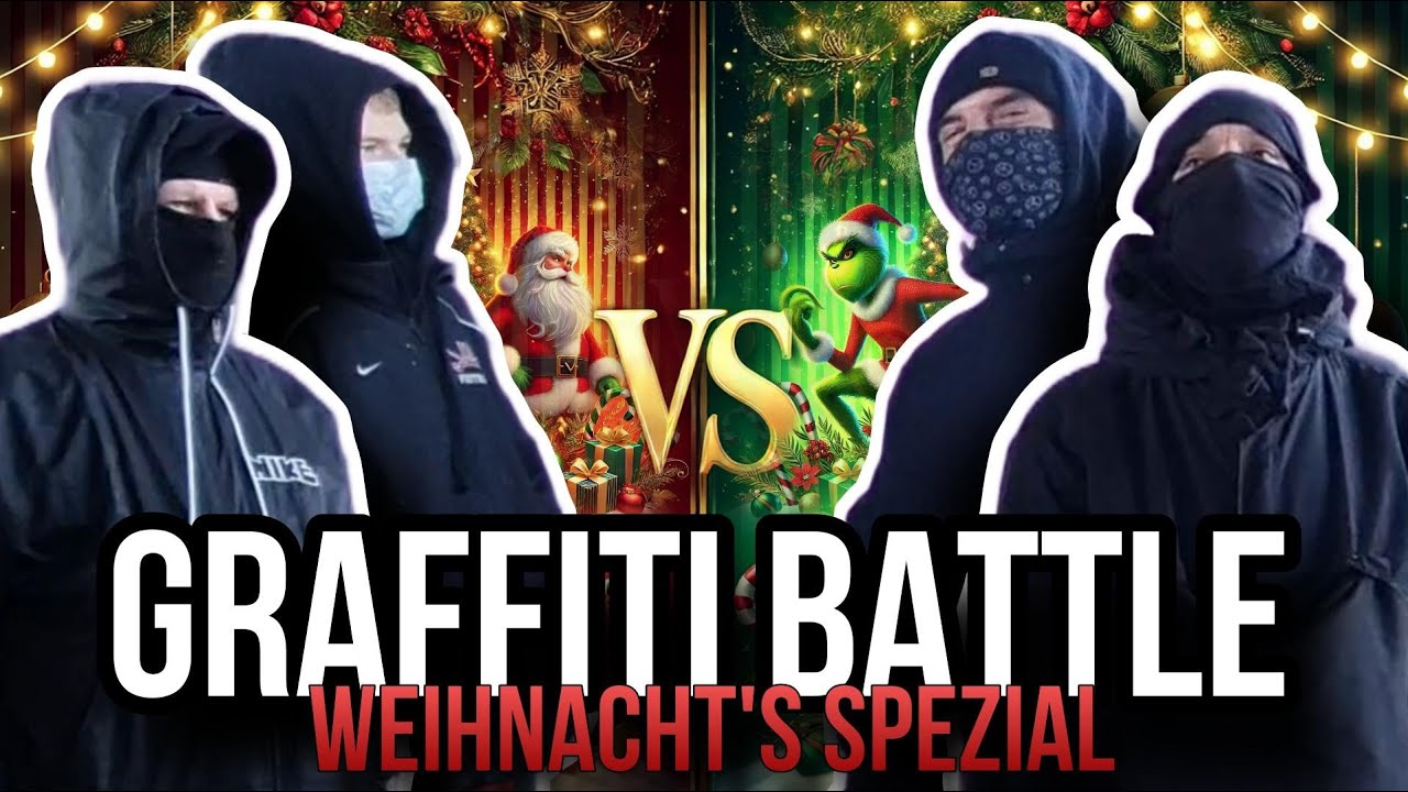 WER GEWINNT? Komm 🎅🎅VS🎅🎅 | 17. GRAFFITI BATTLE🎁Weihnachts Spezial🎄