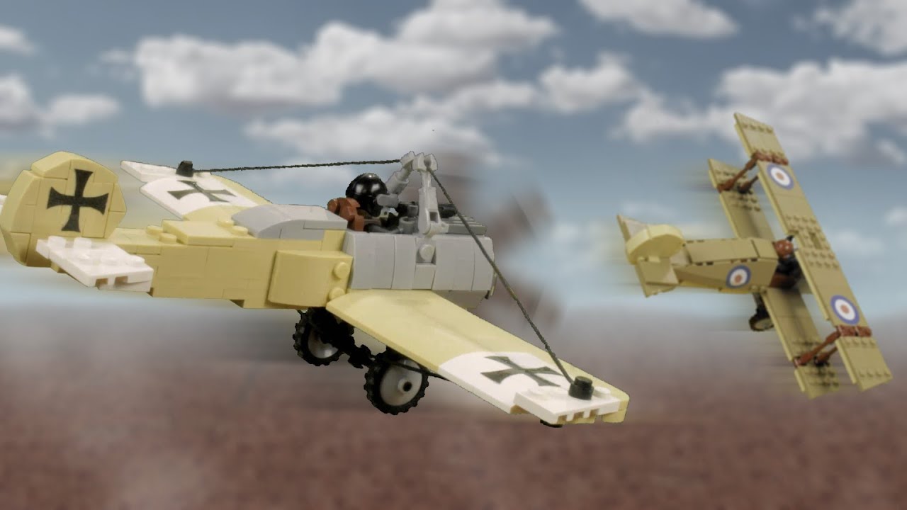 WW1 Plane Battle -  stopmotion