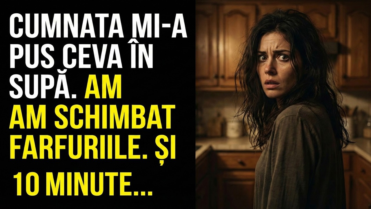 AM INTRAT TIPTIL și AM AUZIT: „I-am pus ceva în SUPĂ”. AM SCHIMBAT FARFURIILE și am chemat SALVAREA!