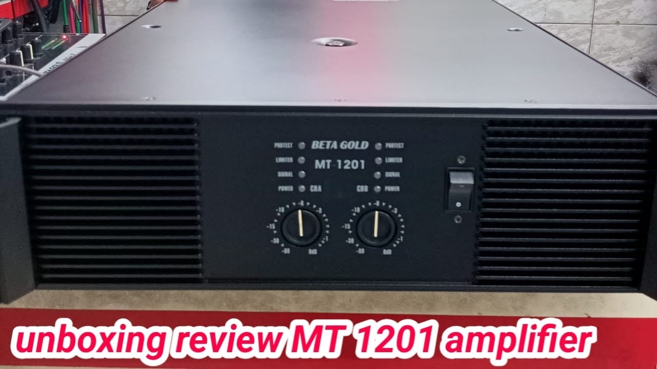 UNBOXING REVIEW MT 1201 AMPLIFIER