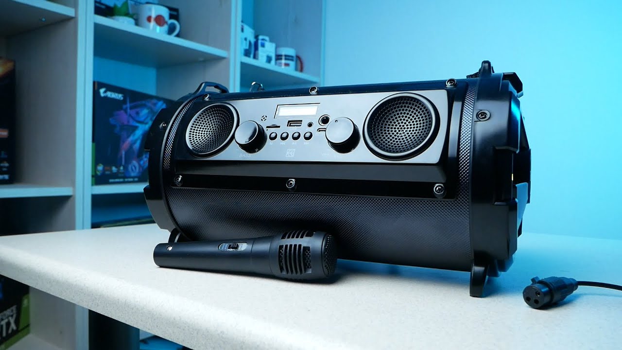 Hykker - Bezprzewodowy głośnik bluetooth z funkcją karaoke