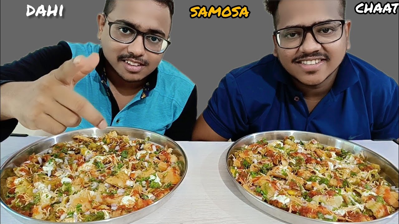 Dahi Samosa Chaat Eating Challenge | Samosa Chaat Challenge | Street Food Challenge | Food Challenge