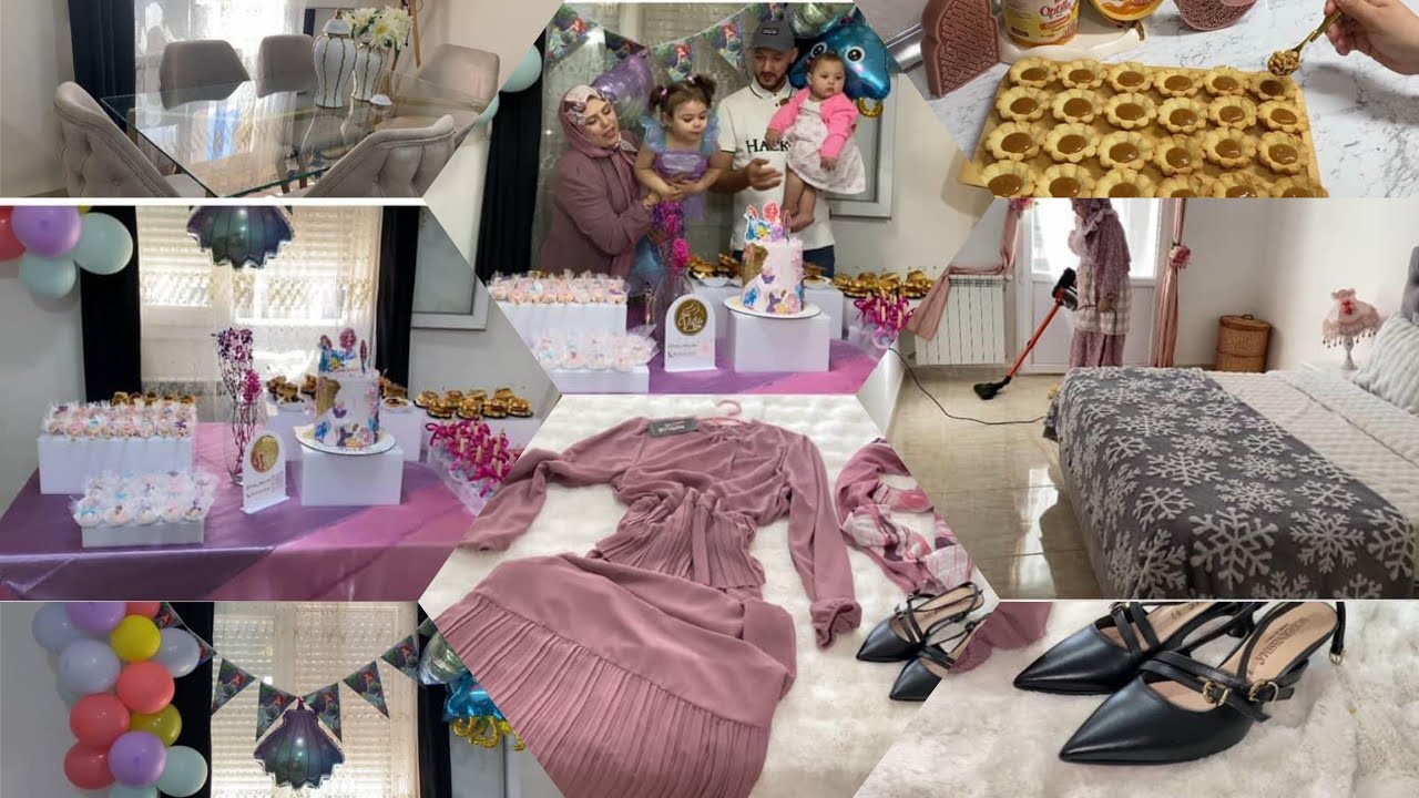 عيد ميلاد بنتي❤️كيفاش جاز✅️روتين يوم كامل واش لبسنا شكون عرضنا روز سعودي كبسة إلهام الشهيرة