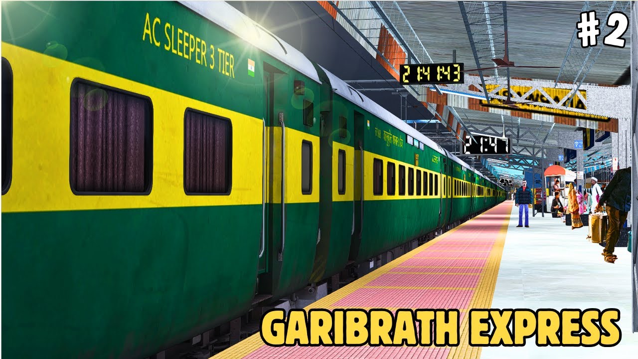 MUMBAI GARIBRATH TRAIN JOURNEY IN INDIAN RAILWAYS || Train Simulator Classic 2024 || Pc Gameplay FHD
