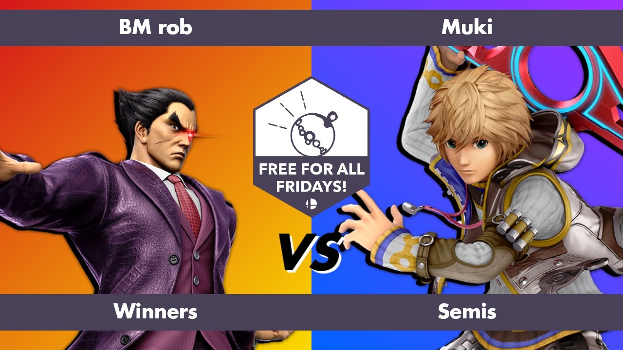 Free for All Fridays 81 Winners Semis: BM rob (Kazuya) vs Muki (Shulk)