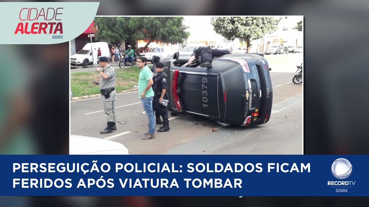 PERSEGUIÇÃO POLICIAL: SOLDADOS FICAM FERIDOS APÓS VIATURA TOMBAR