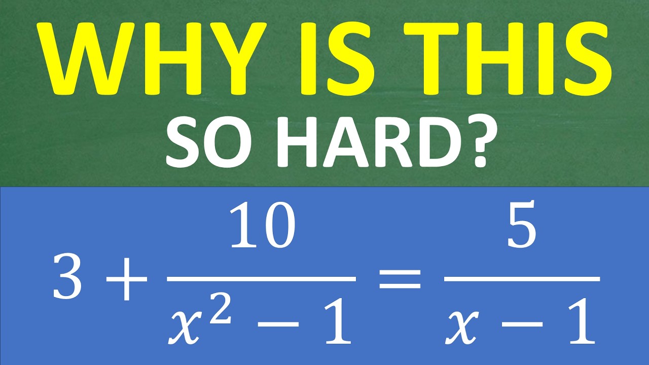 99% of Algebra Students don’t UNDERSTAND this….