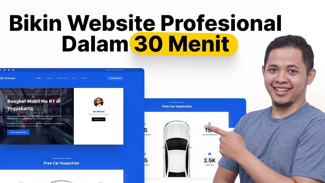 Cara Membuat Website Bisnis Bengkel Mobil