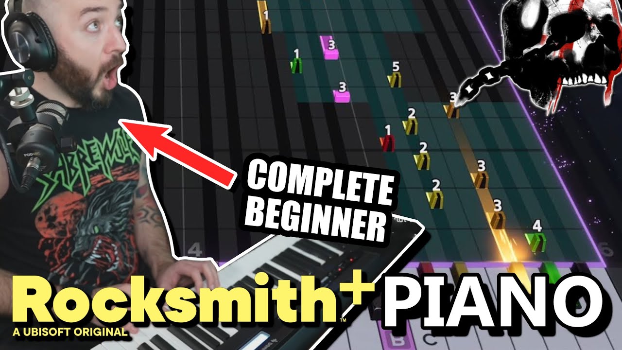 Гитарист Rocksmith 10000 HOUR пробует обновление Rocksmith+ PIANO