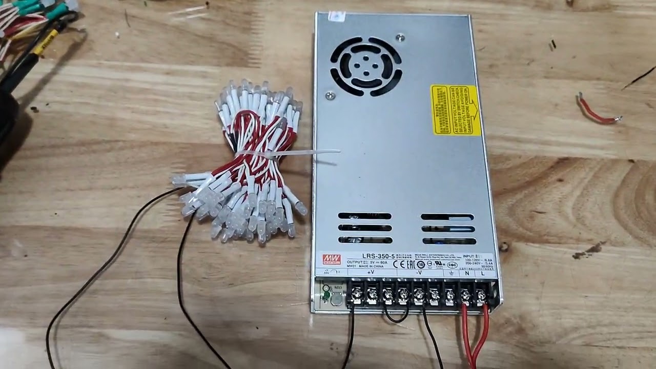 TEST NGẮN MẠCH CHO BỘ NGUỒN 5V-60A MEANWELL LRS-350-5. LH 0396 359 151