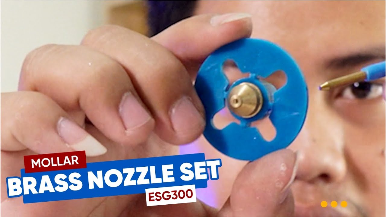 Review & Test MOLLAR Brass Nozzle Needle Biru ESG300-ESG303 Mesin Spray Gun Listrik