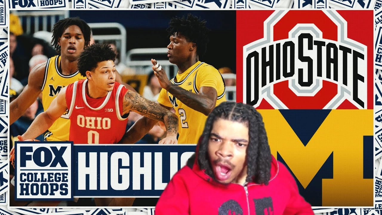 WAS LOOKING SPOOKY!! #3 Michigan Wolverines vs Ohio State Buckeyes 🏀 College Basketball (reaction)