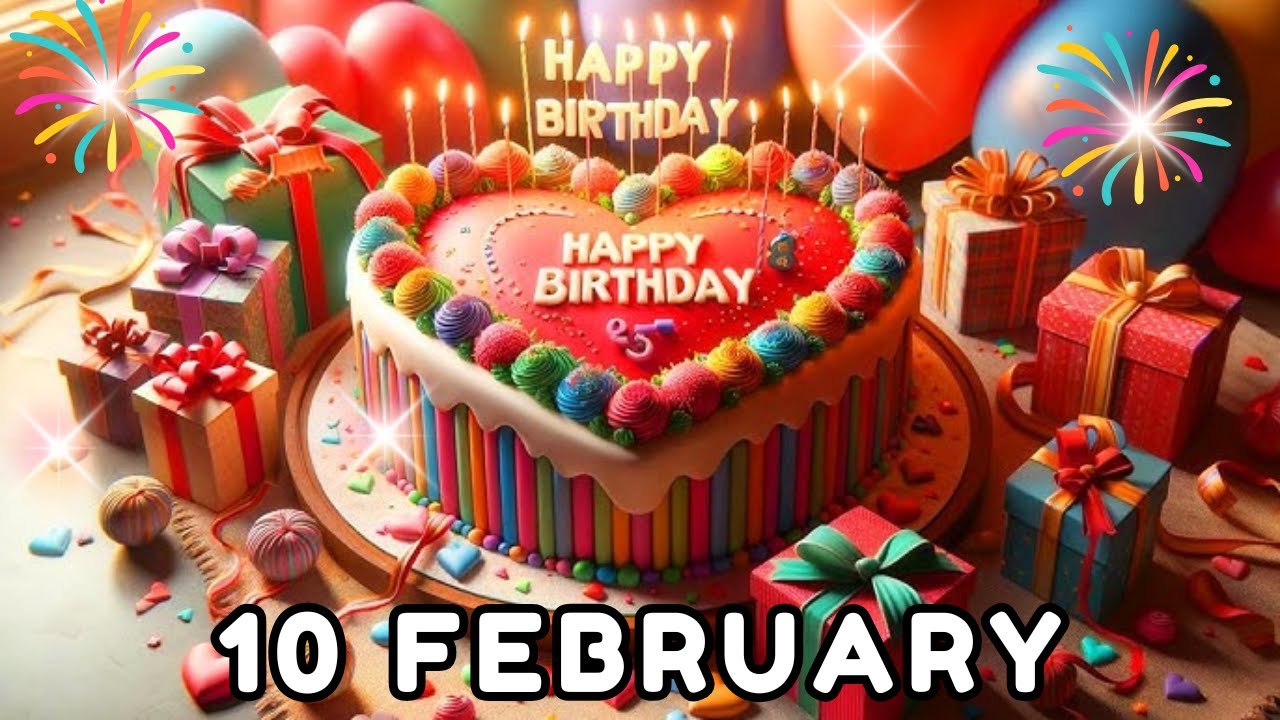 Happy Birthday, Today On, 10 February, Birthday Song, Birthday Wishes, HBD
