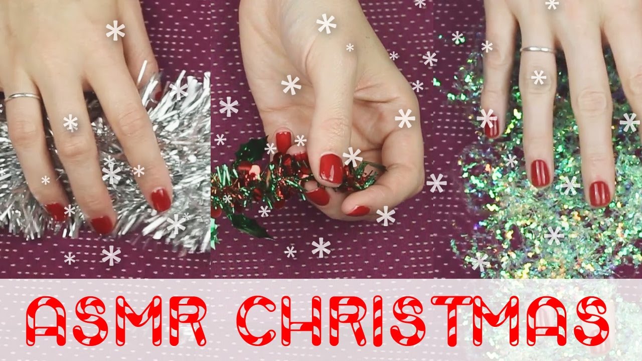 ASMR Christmas tinsel show & tell (🎧 soft spoken, rustling sounds, hand movements)
