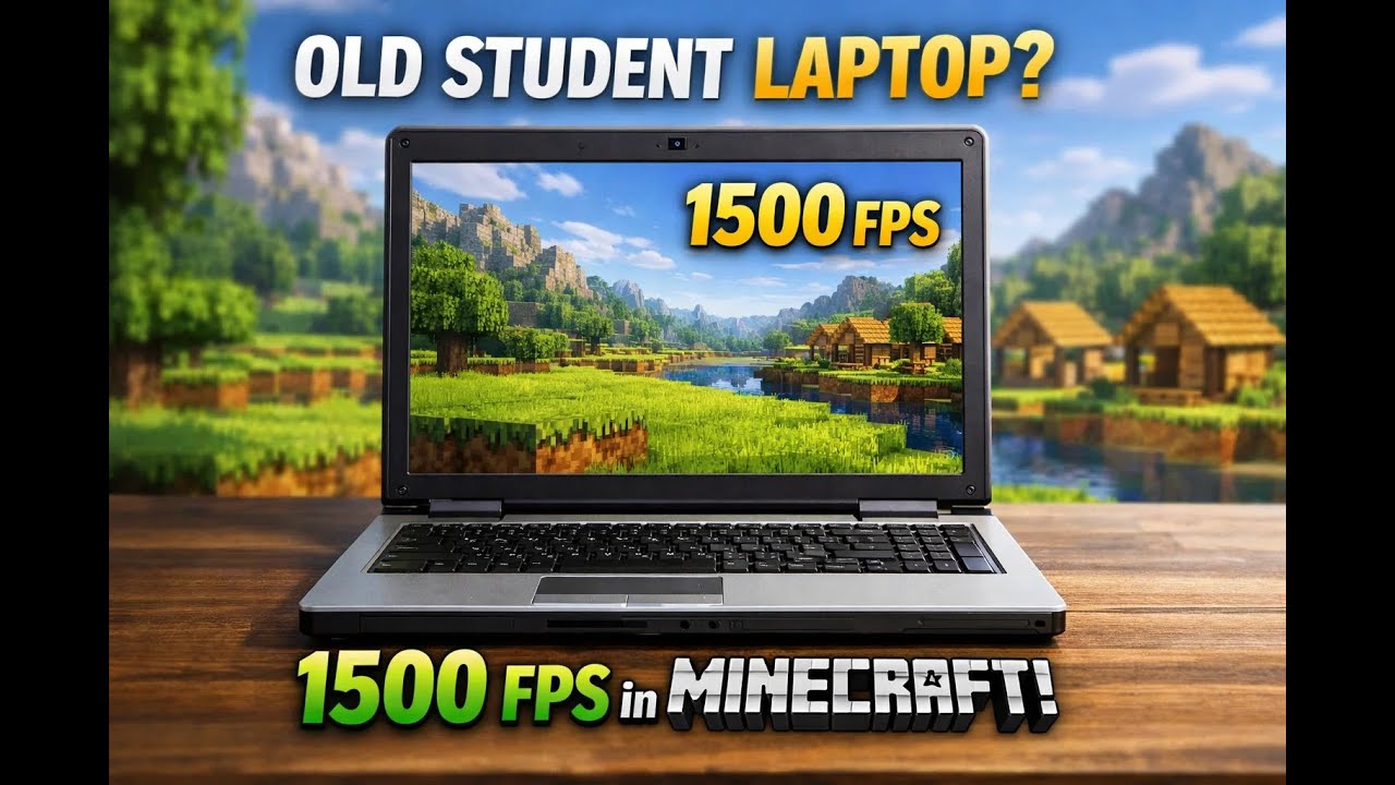 Obtimizing a Student Laptop Until I Get 1500 FPS in Minecraft